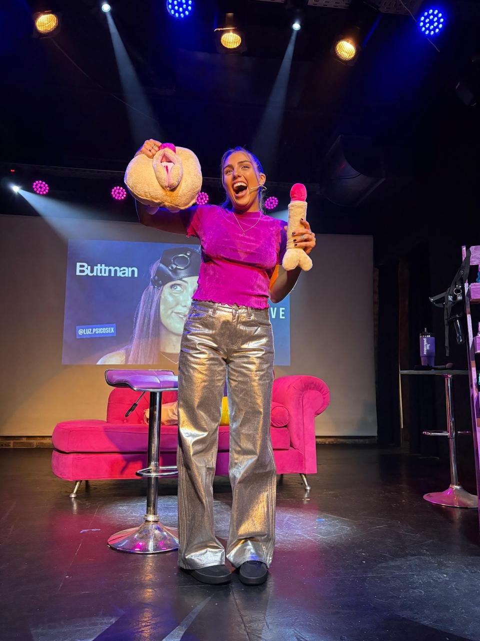 Luz en el show Placer o no ser